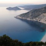 Myrtos - on the west of the island. The most enchanting beach and recently voted one of the top 5 beaches in the world and the most beautiful in Greece. Be very careful of the undercurrent!